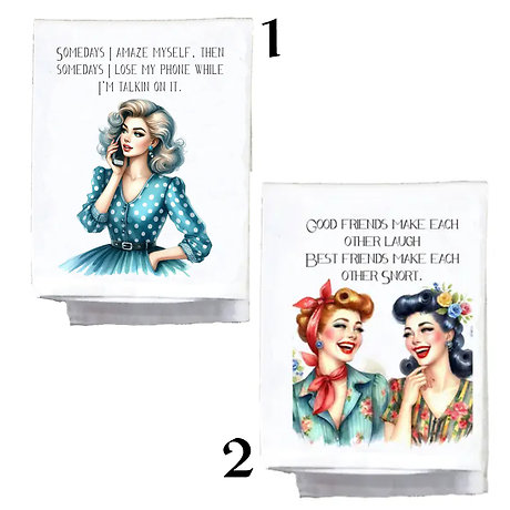 Pretty Witty Tea Towels
