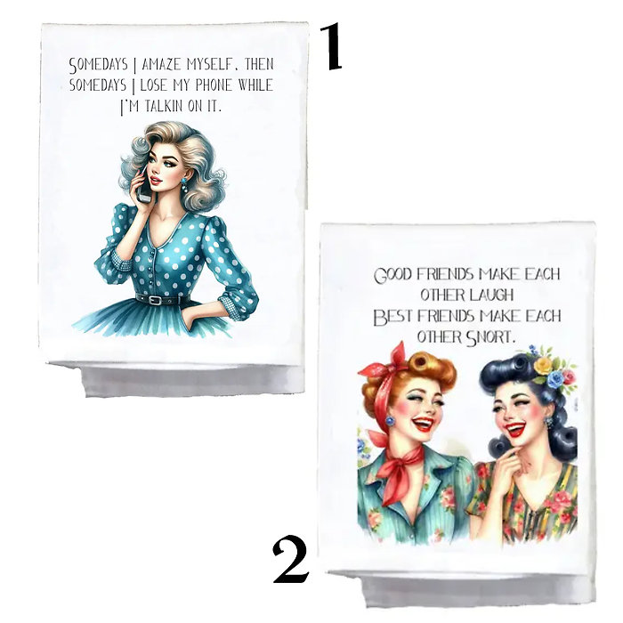 Pretty Witty Tea Towels