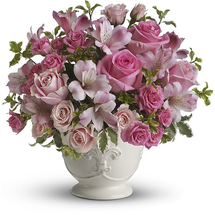 Pink Potpourri Bouquet with Roses
