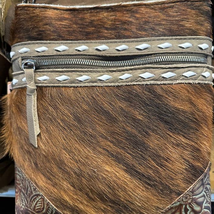 Cowhide Tooled Purse
